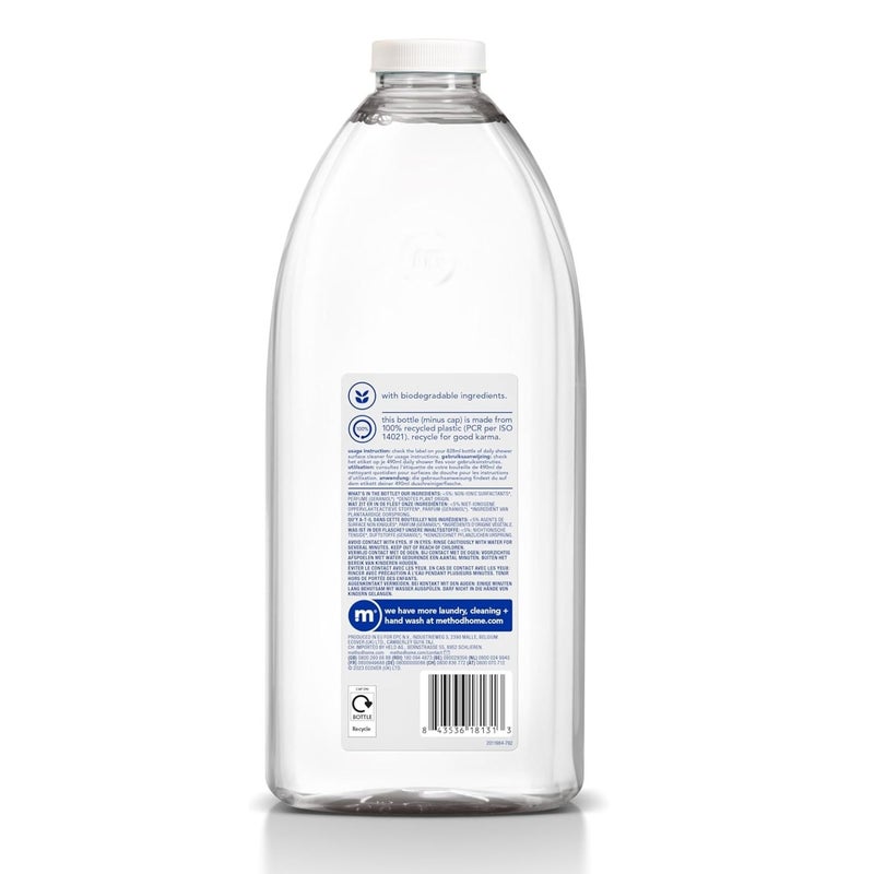 Method Daily Shower Cleaner Refill, Prevents Soap Scum & Hard Water Stains, Ylang Ylang Scent - 2 Litre - Image 2